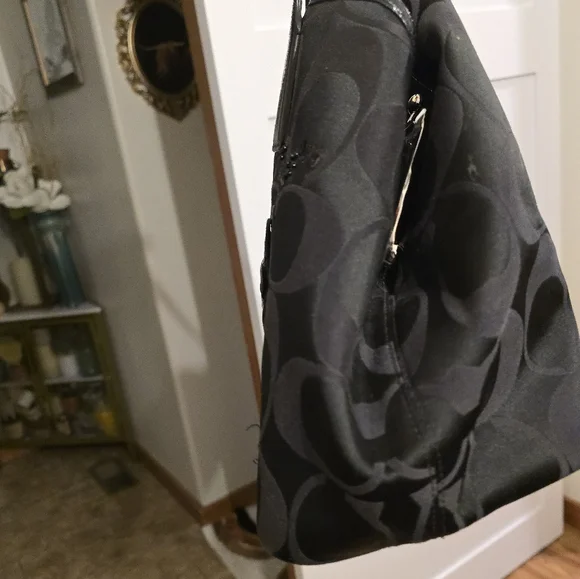 COACH Floral Applique Shoulder Bag - Picture 6 of 12